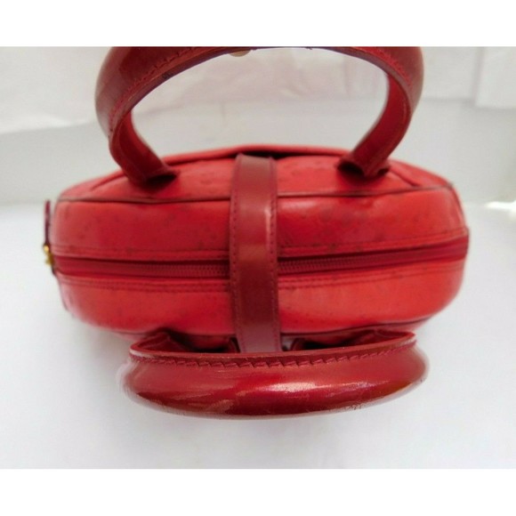 AUTHENTIC VINTAGE DIOR SPLASH DOUBLE SADDLE PATENT LEATHER MINI SATCHEL BAG - Picture 6 of 12